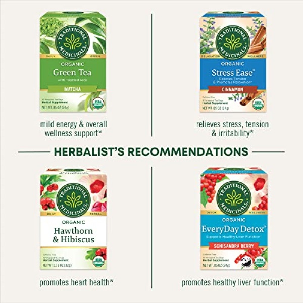 Organic Hibiscus Herbal Tea, 16 Bags (Pack of 1)