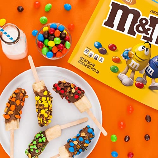 M&M'S Peanut Milk Chocolate Candy, 1.08 kg (Pack of 2)