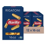 Barilla Rigatoni Pasta, 454g Box (Pack of 12) - Non-GMO