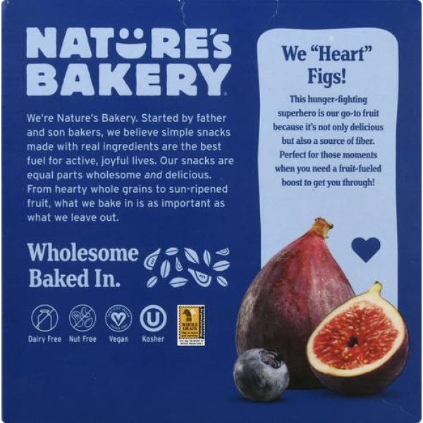 Nature's Bakery Blueberry Fig Bars, 57g, 6 Ct