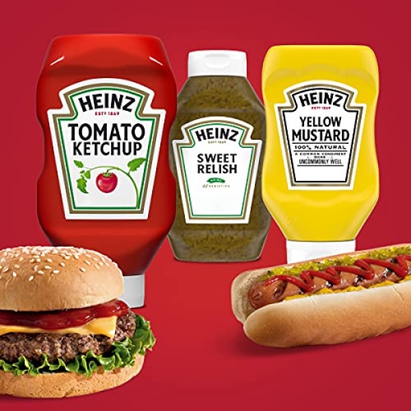 Heinz Ketchup, Relish & Mustard Picnic Pack, 3 Count