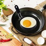 9 cm Egg Rings with Silicone Handle, Stainless Steel