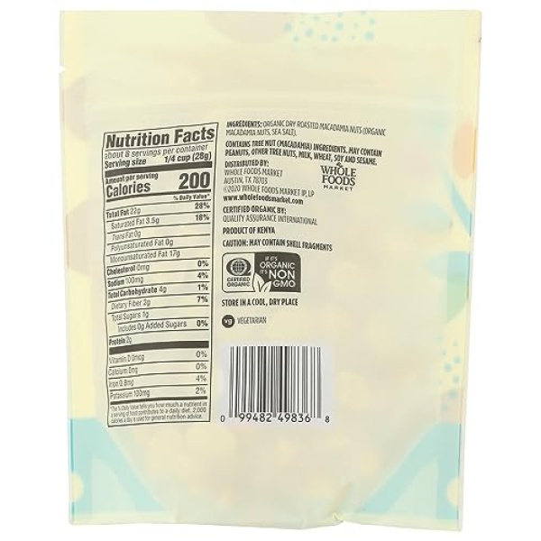 365 Organic Macadamia Nuts, 227g