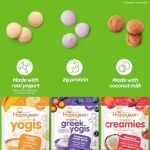 Happy Baby Organics Yogis, 3 Flavor Variety Pack, 28g