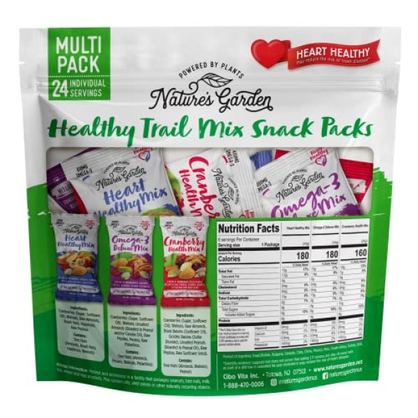 Nature's Garden Healthy Trail Mix – 24 Snack Packs (816g)