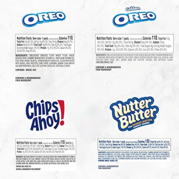 OREO & Chips Ahoy! Variety Pack, 56 Snack Packs