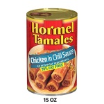 HORMEL Chicken Tamales, Canned, 425g (Pack of 12)