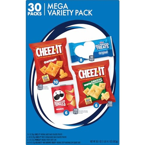 Kellogg's Kids Snacks Mega Variety Pack, 854g (30 Packs)