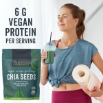 Viva Naturals Organic Chia Seeds 454g - Omega-3 & Vegan Protein