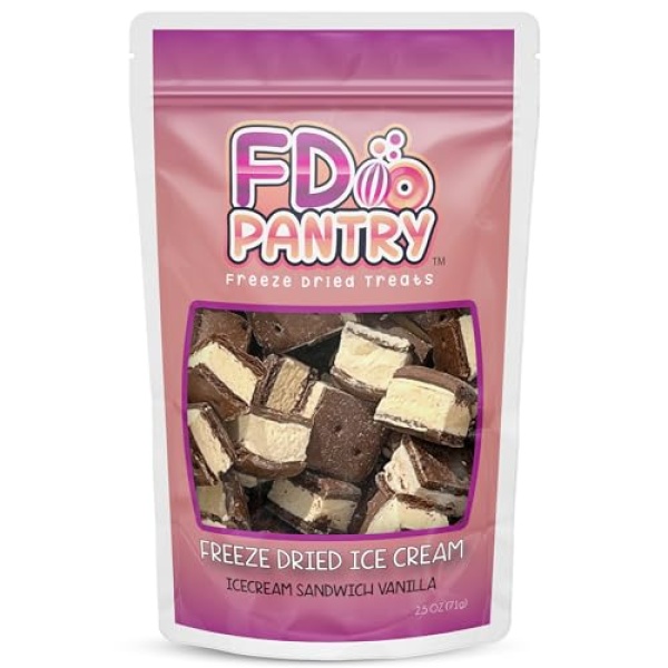 Vanilla Freeze-Dried Ice Cream Bites - 70g Resealable Pack