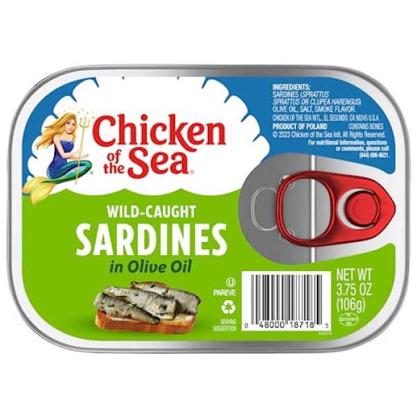 Chicken of the Sea Sardines in Olive Oil, 106g (18 Pack)