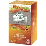 Ahmad Rooibos & Cinnamon Herbal Tea, 20 Bags, Decaf