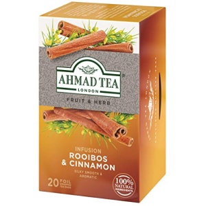 Ahmad Rooibos & Cinnamon Herbal Tea, 20 Bags, Decaf