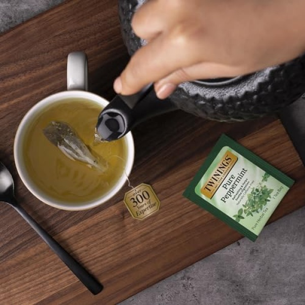 Twinings Pure Peppermint Tea Bags, 20 Count (Pack of 6)