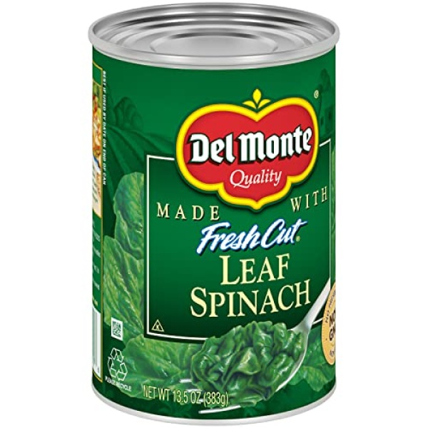 Del Monte Canned Leaf Spinach, 383g (Pack of 12)