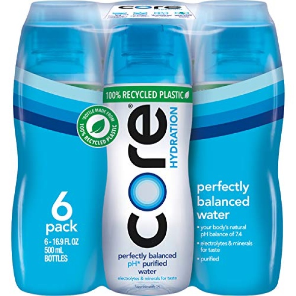 Core Hydration Water, 0.5 L, 24 Count, USA Gymnastics Partner