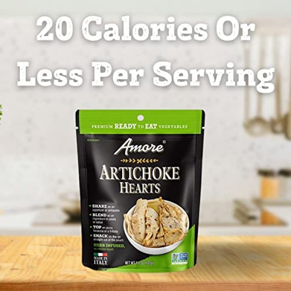 Amore Vegan Artichoke Hearts, 125g (Pack of 10)