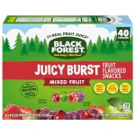 Black Forest Juicy Burst Fruit Snacks, Mixed Fruit, 22.7g (40 Count)