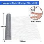 Land Guard 19 Gauge 1.27 cm Chicken Wire Mesh Roll