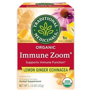 Organic Immune Zoom Lemon Ginger Tea, 16 Bags