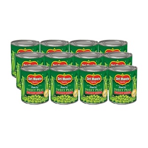 Del Monte No Salt Sweet Peas, 240g (Pack of 12)