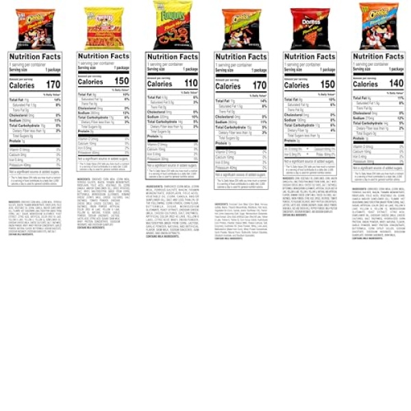 Frito Lay Flamin' Hot Mix, Variety Pack (40 Count)