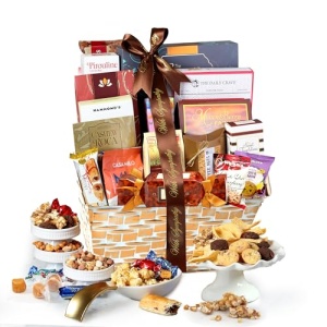 Sympathy Gift Basket Deluxe with Chocolate & Snacks