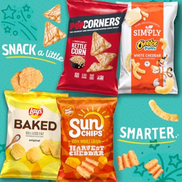 SunChips Multigrain Snacks, Variety Pack, 28g (40 Pack)