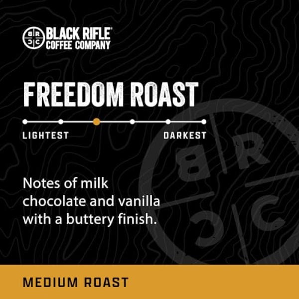 Black Rifle Coffee Freedom Roast, Medium, 340g Bag