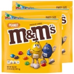 M&M'S Peanut Milk Chocolate Candy, 1.08 kg (Pack of 2)
