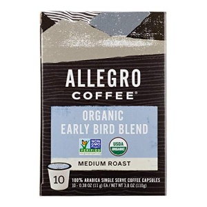 Allegro Organic Early Bird Coffee Pods, 10 Count, 108g