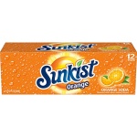 Sunkist Orange Soda, 355 ml (Pack of 12)