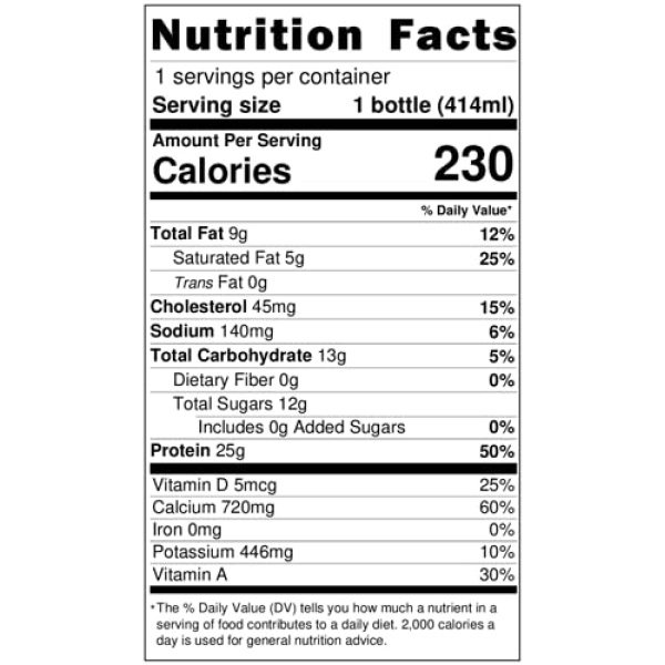 Darigold FIT 2% Low Fat Lactose Free Milk, 14g Protein, 14oz