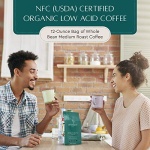 Lifeboost Organic Medium Roast Coffee Beans - 340g