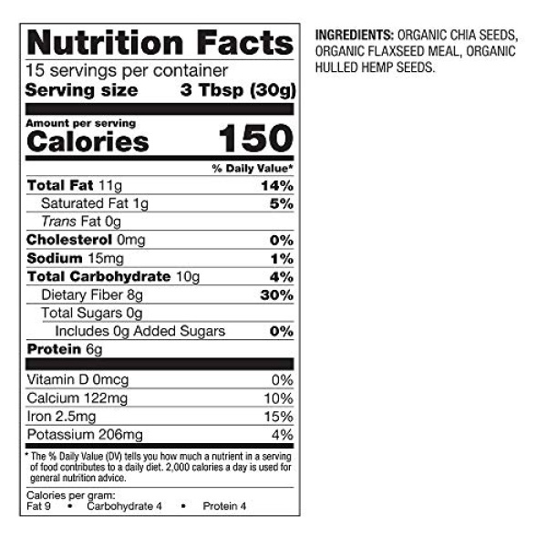 BetterBody Foods Organic Super Seeds Blend, 454g