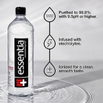 Essentia Water, pH 9.5+, Electrolytes, 1.25 L, 12 Pack