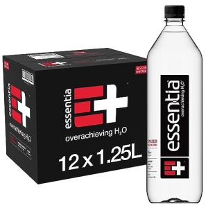 Essentia Water, pH 9.5+, Electrolytes, 1.25 L, 12 Pack