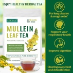 Mullein Leaf Tea, Lung Cleanse, 40 Bags, 3g Each