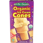 LETS DO Organic Ice Cream Cones 12 Count, 34g
