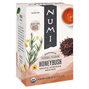 Numi Organic Honeybush Tea, 18 Bags, Caffeine Free