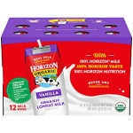 Horizon Organic Shelf-Stable Low Fat Vanilla Milk, 237 ml, 12 Pack