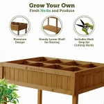 VegTrug 8 Pocket Herb Planter with Snips, Natural