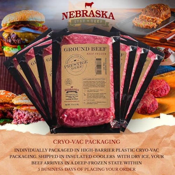 Nebraska Star Beef Angus Ground Beef (10-454g packs)