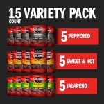 Jack Link's Bold Beef Jerky Variety Pack, 15 x 35g