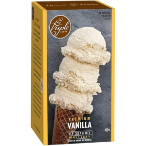 Triple Scoop Vanilla Ice Cream Mix, Non-GMO, No Artificial Colors