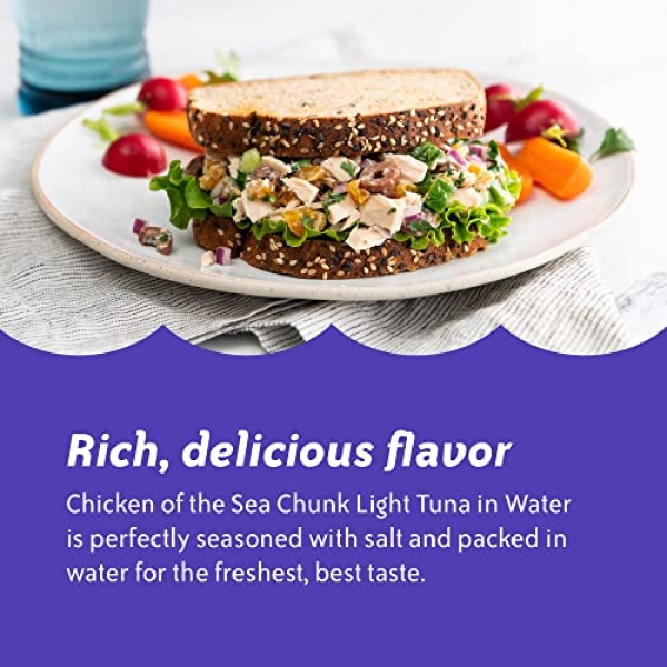Chicken of the Sea Chunk Light Tuna in Water, 142g, 10-Pack