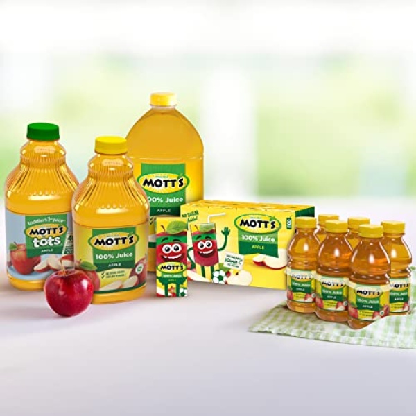 Mott's 100% Original Apple Juice, 240ml Bottles, 24 Count