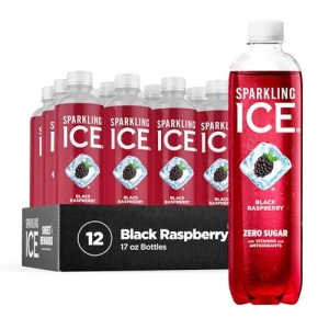 Sparkling Ice Black Raspberry Water, 503ml, Pack of 12