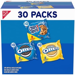 Nabisco Cookie Variety Pack, 30 Snack Packs (2 Cookies)