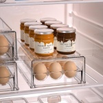 APLOP Stackable BPA Free Egg Container, 18 Eggs, Clear